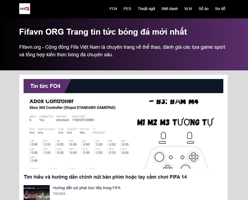 Hành trình từ cộng đồng FO4 đến chuyên trang thể thao của Fifavn